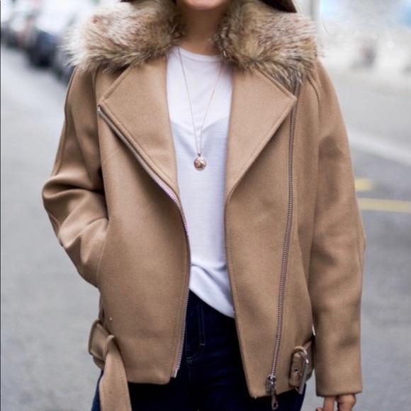 H&M LONG BIKER JACKET - Picture 3 of 8